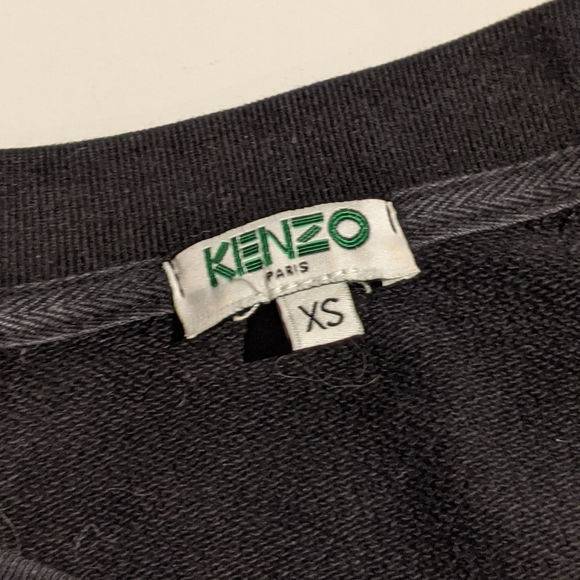Kenzo black embroidered tiger sweatshirt - Picture 4 of 6